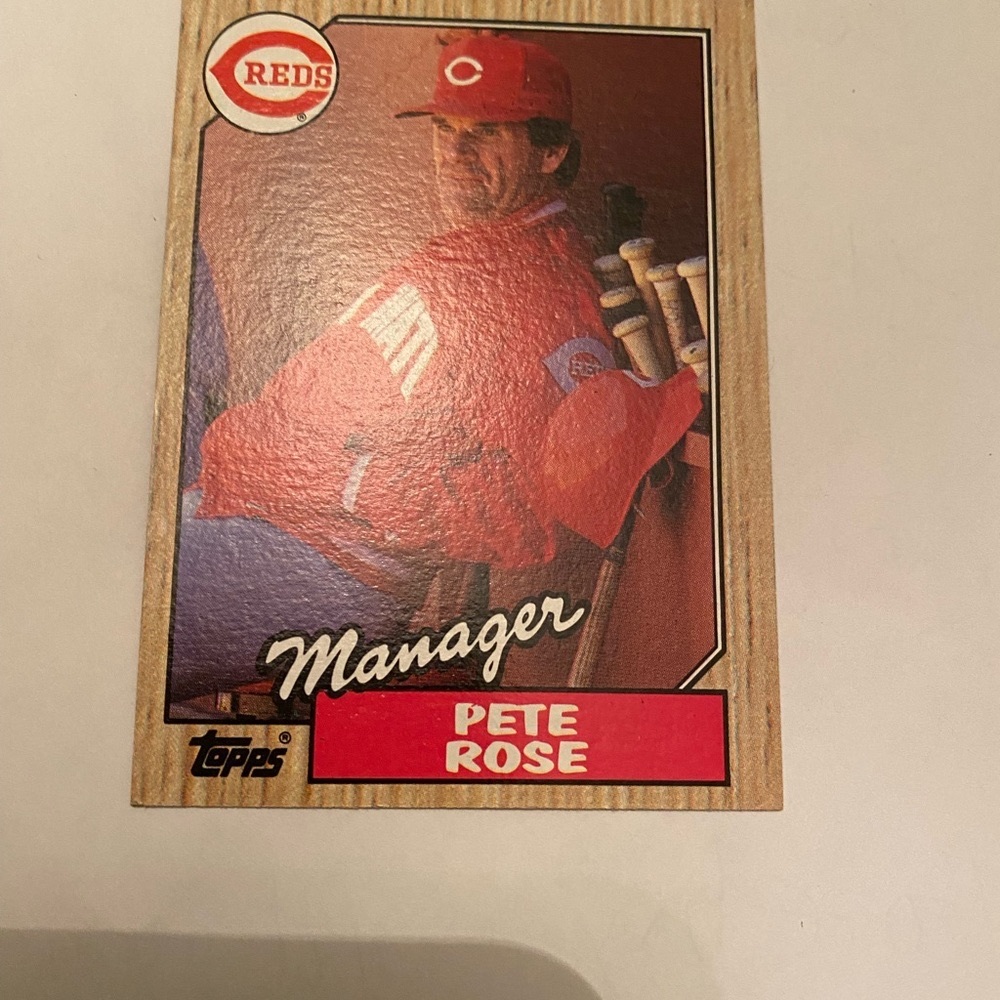 TOPP’s -Pete Rose, Cincinnati Reds-Manager , Great Condition